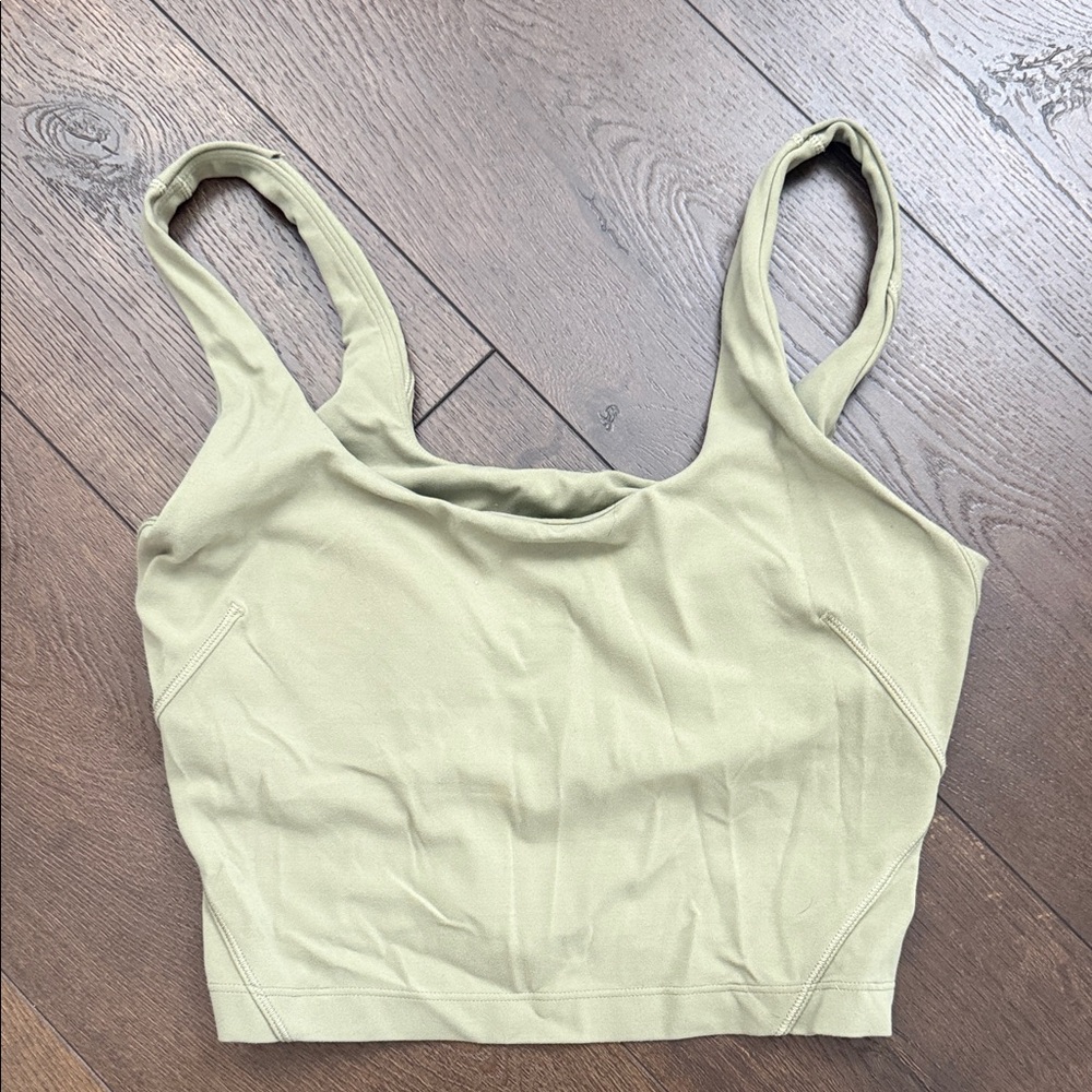 Light Sage Cropped Align Tank Top - Lululemon - Size 6